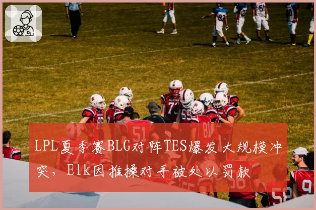 LPL夏季赛BLG对阵TES爆发大规模冲突，Elk因推搡对手被处以罚款